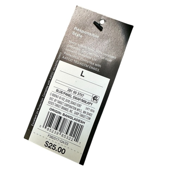 Original Use Men's  Swim Trunks Size Large 7" Inseam Blue Panel Swap - Picture 3 of 4